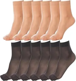 skarpetki-rajstopy-za-kostke-bezowe-czarne-12-par-20d-one-size