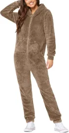 pizama-damska-kombinezon-brazowy-cieply-z-futerkiem-r-xl