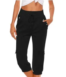 czarne-damskie-spodnie-na-gumce-rybaczki-cargo-3-4-cienkie-r-5xl