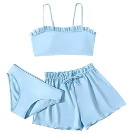 stroj-dziewczecy-3-czesciowy-niebieski-falbana-top-spodenki-majtki-150