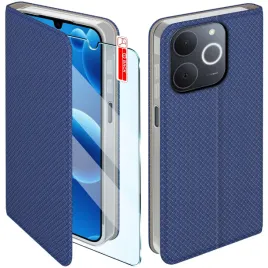 etui-magnet-do-realme-note-70t-zamykane-granatowe-futeral-szklo-9h