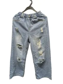 spodnie-jeansowe-dzieciece-z-przetarciami-na-gumce-modne-134140-cm