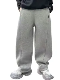 spodnie-dresowe-dzieciece-szare-prosta-nogawka-na-gumce-rozmiar-140