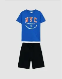 komplet-niebieski-t-shirt-koszulka-spodenki-szorty-czarne-defacto-104