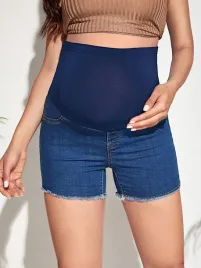 ciazowe-spodenki-szorty-wysoki-stan-granatowe-klasyczne-gumka-shein-46