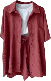 komplet-damski-muslinowy-koszula-krotki-rekaw-szorty-spodenki-roz-s