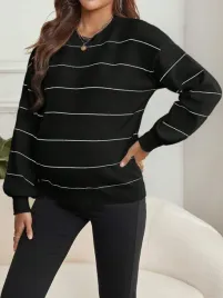 czarna-dzianinowa-bluzka-ciazowa-bialy-wzor-paski-dlugi-rekaw-shein-44