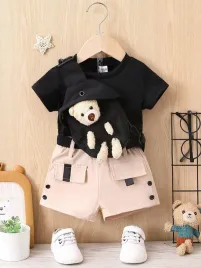 zestaw-krotkie-bezowe-spodenki-z-kieszeniami-i-czarny-t-shirt-shein-86