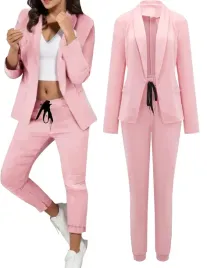 komplet-garnitur-damski-marynarka-spodnie-jednokolorowy-rozowy-rozmiar-l