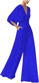 elegancki-kombinezon-damski-dlugie-nogawki-krotki-rekaw-granatowy-rozmiar-s