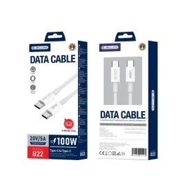 jellico-kabel-b22-usb-c-usb-c-pd-100w-1m-bialy