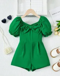 zielony-klasyczny-gladki-kombinezon-krotki-rekaw-shein-128