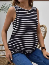 czarna-klasyczna-bluzka-ciazowa-wzor-paski-szerokie-ramiaczka-shein-38