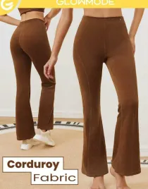 spodnie-prazkowane-brazowe-sportowe-dlugie-dzwony-wysoki-stan-glowmode-xl