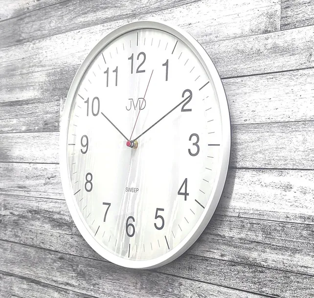 zegar-scienny-jvd-bialy-33cm-cechy-dodatkowe-mechanizm-kwarcowy