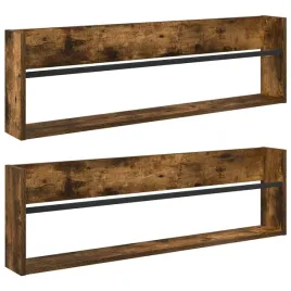 regal-na-gazety-z-polka-2-szt-dab-wedzony-100-x-12-x-30-cm
