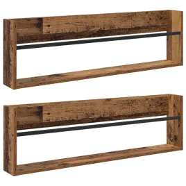 regal-na-gazety-z-polka-2-szt-stare-drewno-100-x-12-x-30-cm