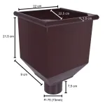 lej-spustowy-vostic-75-mm-brazowy-rodzaj-lej-spustowy