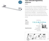 bisk-tore-wieszak-kapielowy-reling-47cm-07817-kolor-srebrny