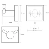 sapho-x-square-wieszak-podwojny-chrom-xq201-material-wykonania-metal