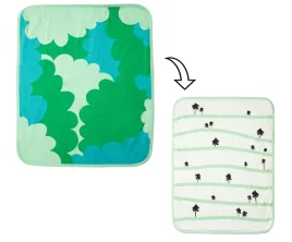 ikea-gronfink-kocyk-dwustronny-zielony-wzor-w-drzewa-80x100-cm