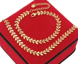 komplet-zloty-2-cz-drop-stal-chirurgiczna