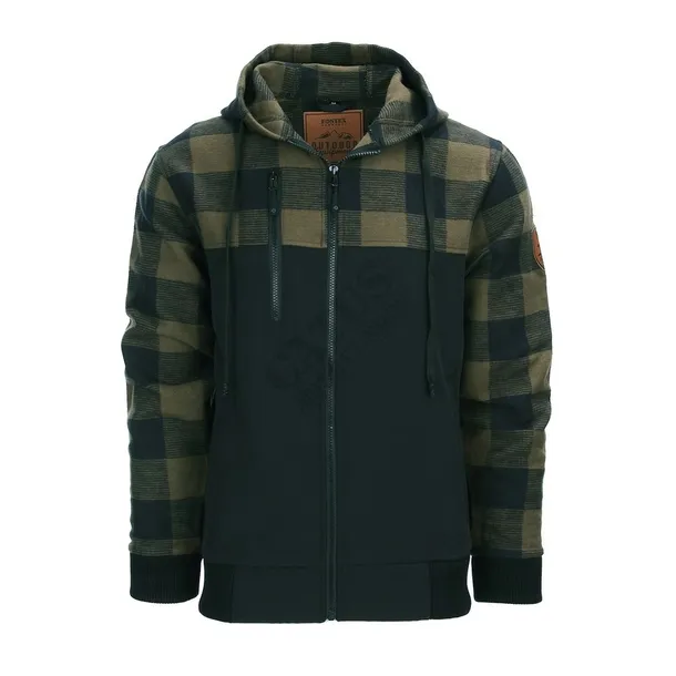 kurtka-hybrydowa-fostex-lumbeshell-softshell-flanela-olive-m-model-1