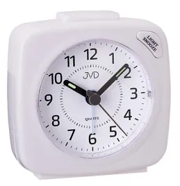 jvd-sr951-7-7x7cm-budzik-wskazowkowy-bialy