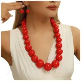 zestaw-korale-drewniane-czerwone-folk-folkowe-kolo-gospodyn-wiejskich