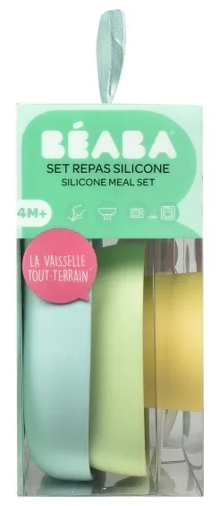 zestaw-naczyn-silikon-beaba-kolor-zielony
