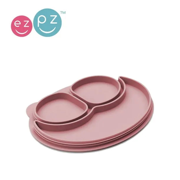 silikonowy-talerzyk-z-podkladka-maly-2w1-mini-mat-pastelowa-szarosc-ezpz-rodzaj-talerzyk