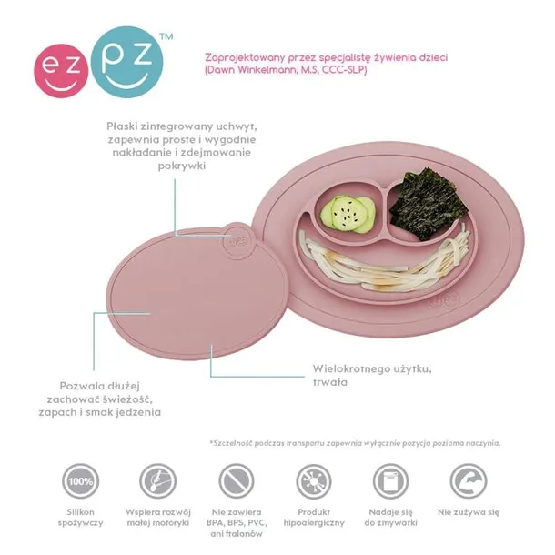 silikonowy-talerzyk-z-podkladka-maly-2w1-mini-mat-pastelowa-szarosc-ezpz-material-wykonania-silikon-odcien-granatowy