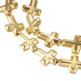 hematyt-galwanizowany-zloty-krzyz-krzyzyk-10x10x4mm-sznurek-ok-40szt