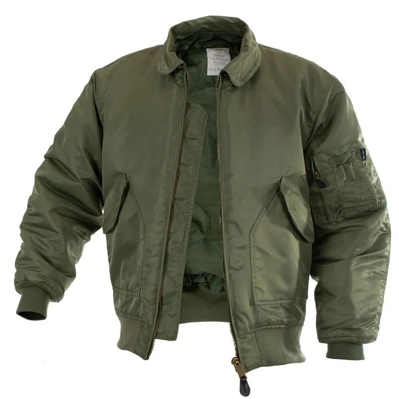 kurtka-flek-bomber-mil-tec-basic-cwu-olive-m