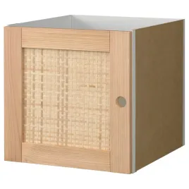ikea-kallax-wklad-z-drzwiami-sosna-wyplatana-topola-33x33-cm