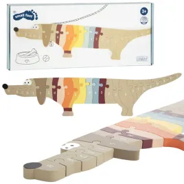 puzzle-drewniane-klocki-pies-jamnik-litery-alfabet-angielski-ukladanka-3d