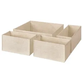 ikea-bollsund-organizery-pudelka-do-szuflad-4-sztuki-bezowe