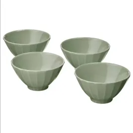 eleganckie-miseczki-pucharki-zestaw-4-sztuki-kamionka-zielona-ikea-strimmig