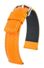 pasek-do-zegarka-hirsch-carbon-orange-22-mm
