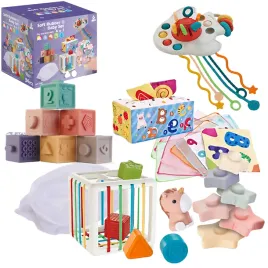 zestaw-zabawek-edukacyjnych-chrld-6w1-wielokolorowy-z-gumy-dla-dzieci-6-m