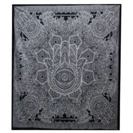 ozdoba-scienna-lapacz-snow-czarno-biala