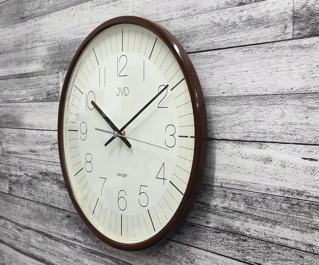 zegar-scienny-jvd-brazowy-33cm