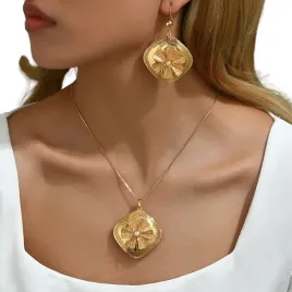 zestaw-kolczyki-naszyjnik-zloty-romby-kwiaty-kwiatki-perly-perelki-slub