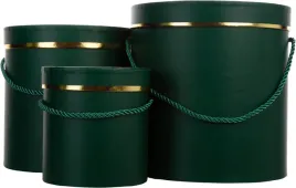 3x-flower-box-pudelko-na-kwiaty-prezent-zielony-zloty-green-gold