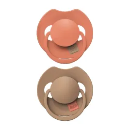 smoczek-silikonowy-dynamiczny-lovi-prime-18m-2-szt-granola-orange-z-etui