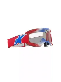 gogle-alpinestars-vision-5-corp-czerwone-z-przezroczysta-szybka