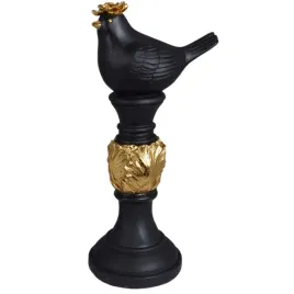 ptaszek-figurka-ptak-ceramiczny-bialy-zloty-xl