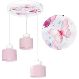 dziecieca-lampa-sufitowa-wiszaca-motylki-led-polska-lampa-e27-nadruk-kids