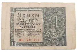stary-banknot-kolekcjonerski-polska-1-zl-1941