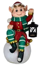 elf-ceramiczny-siedzacy-z-latarnia-rzezba-figurka-swiateczna